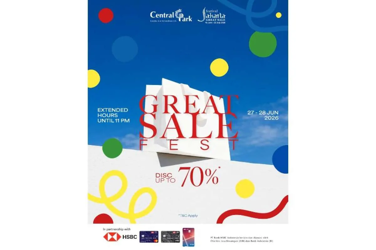 Central Park Mall Tebar Promo FJGS 2026, Belanja Rp 50.000 Bisa Menang Mobil