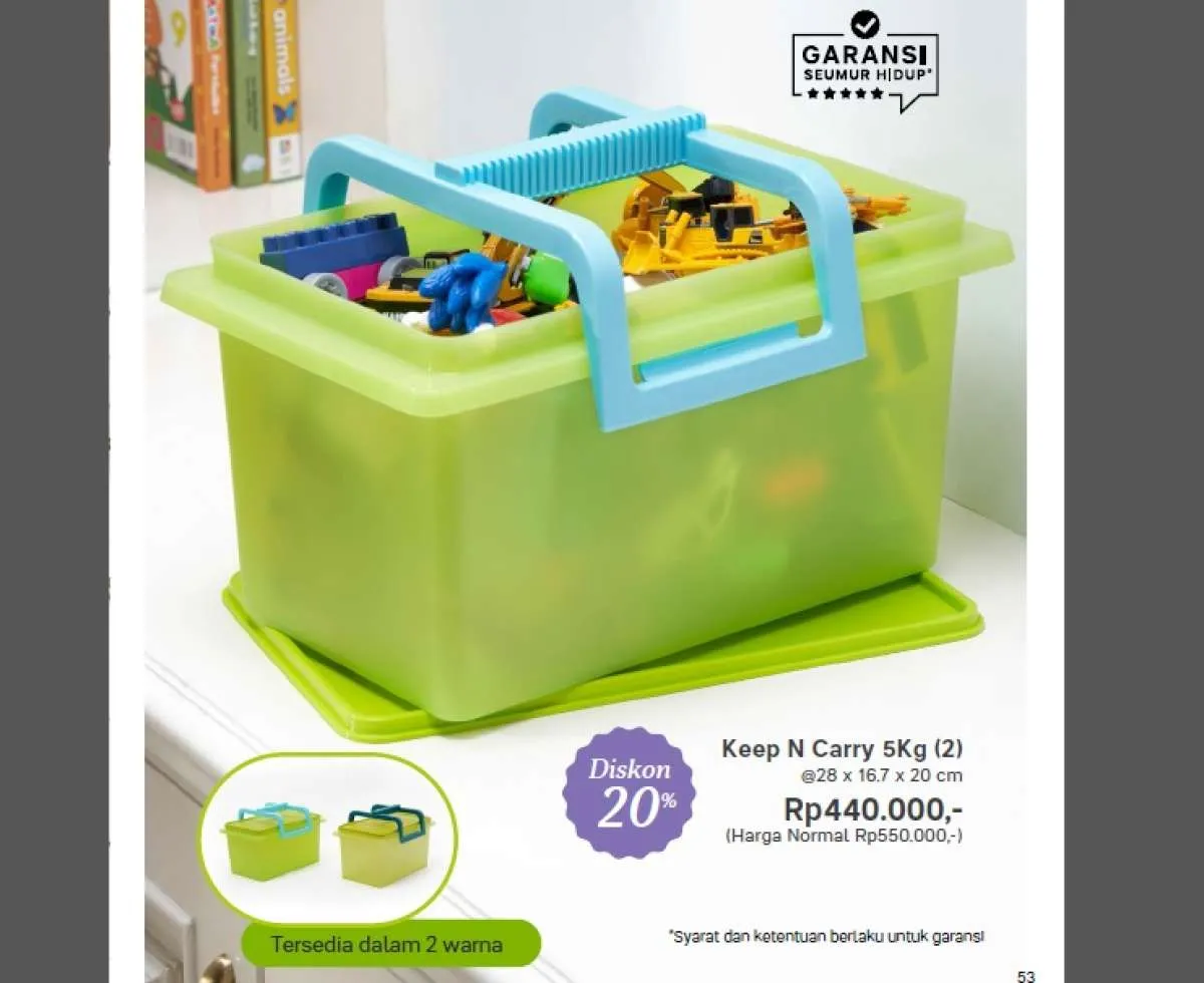Katalog Promo Tupperware Agustus 2023, Kotak Penyimpan Serba Guna Diskon 20%