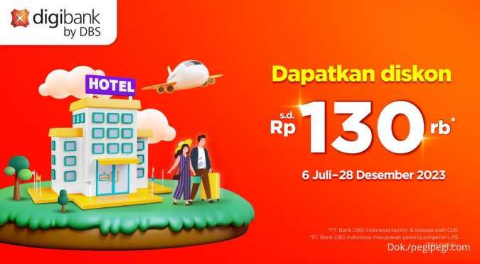 Promo Kartu Kredit Digibank dengan Diskon Tiket Pesawat & Hotel PegiPegi Rp 130.000
