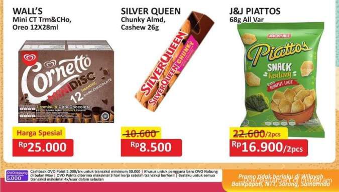 Promo Alfamart Gantung 26 Mei-1 Juni 2025, Es Krim Cornetto & SilverQueen Lebih Murah