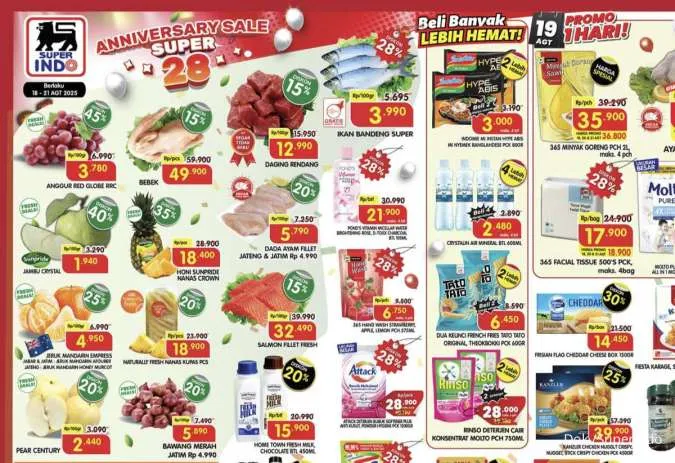 Promo Weekday Superindo & Hypermart 18-21 Agustus, Ayam-Salmon Fillet Lebih Murah