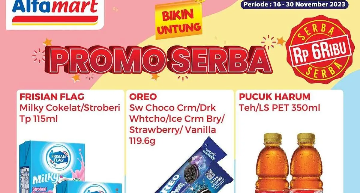 Promo Alfamart Terbaru Serba Rp 6.000 di 27 November 2023, Dapatkan Diskon 35%