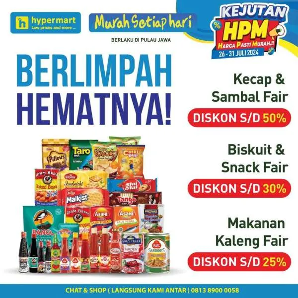 Promo JSM Hypermart Hyper Diskon Weekend Periode 26-29 Juli 2024