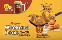 Dapatkan Mozza Burger Gratis! A&W Weekend Deals 26-28 Sep 2025