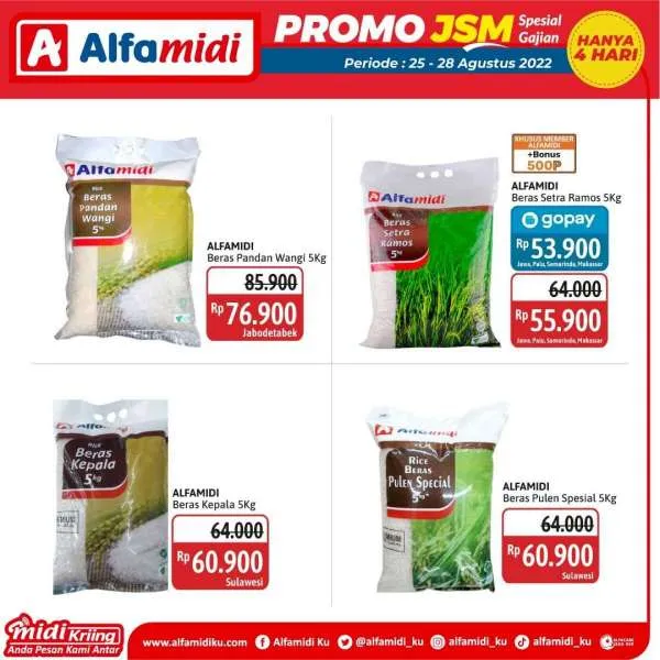 Promo JSM Alfamidi Spesial Gajian Periode 25-28 Agustus 2022