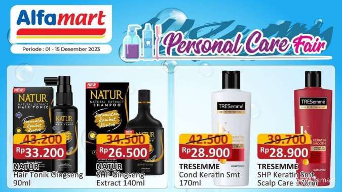 Promo Alfamart Personal Care Fair hingga 15 Desember 2023, Beli Shampoo Lebih Hemat