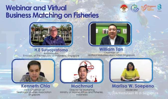 Tawarkan Beragam Komoditas Laut, 14 Eksportir Indonesia Difitur dalam Webinar Perikanan KBRI Singapura