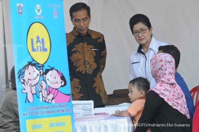 Jokowi pantau langsung vaksin ulang