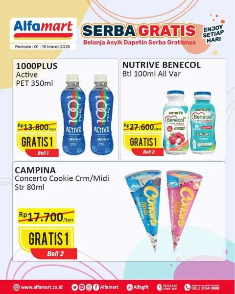 Promo Alfamart Serba Gratis Periode 1-15 Maret 2025