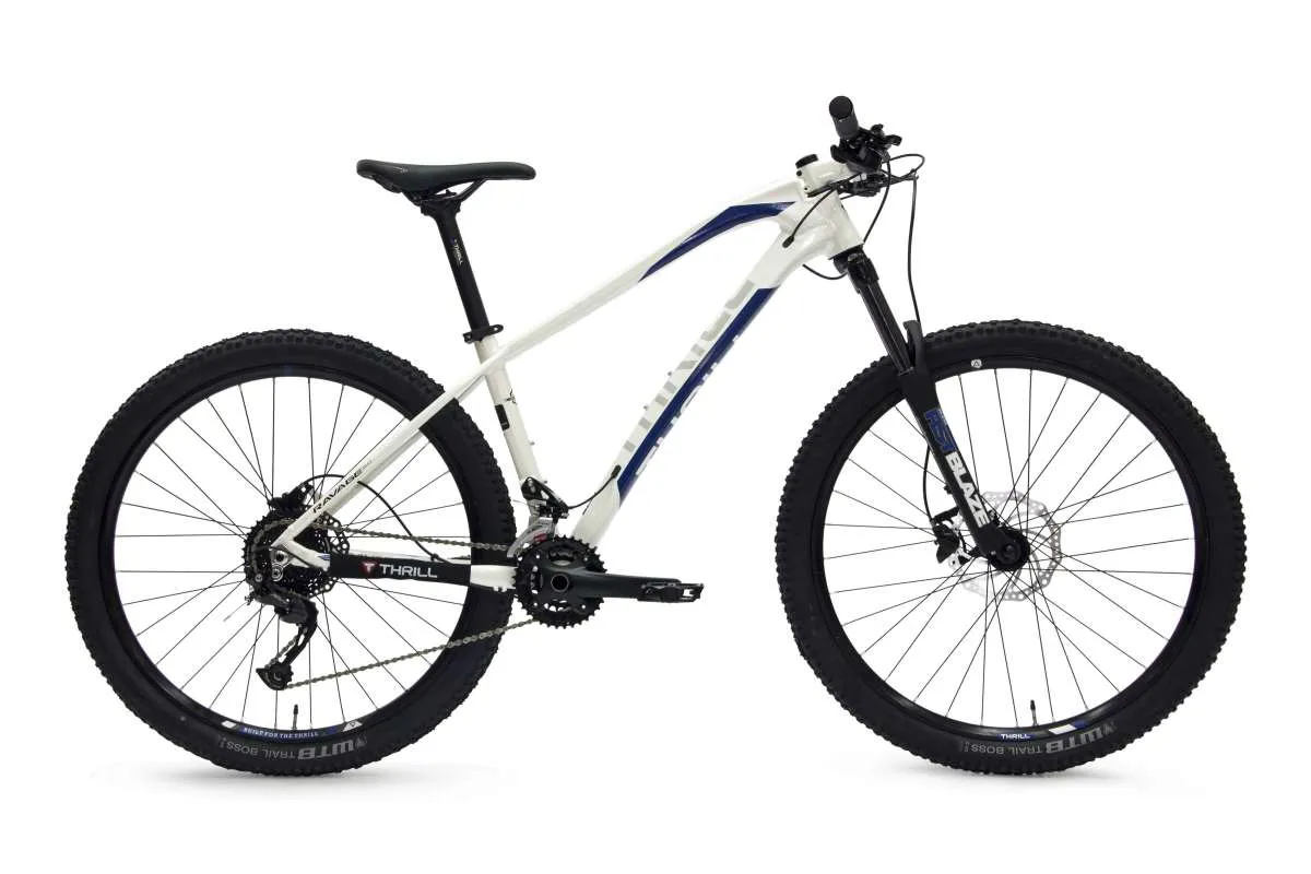 Warna baru white gloss yang kece, ini harga sepeda gunung Thrill Ravage 5.0 teranyar