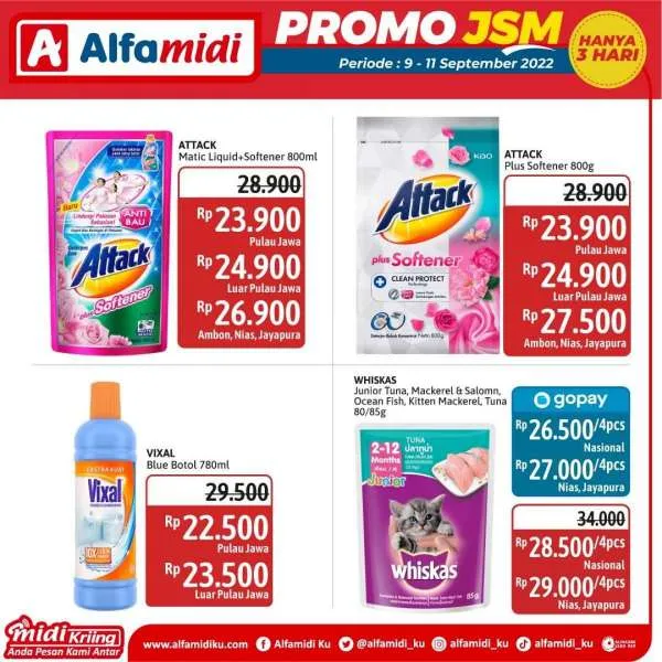 Promo JSM Alfamidi Periode 9-11 September 2022