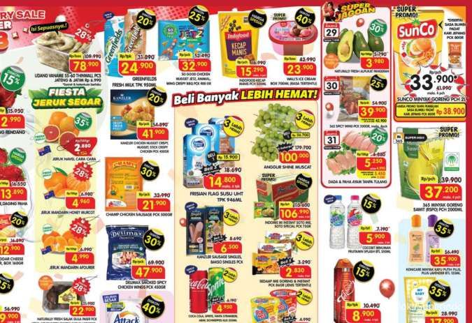 Promo Superindo Hari Ini 29-31 Agustus 2025, Telur Omega-Kecap Indofood Harga Spesial