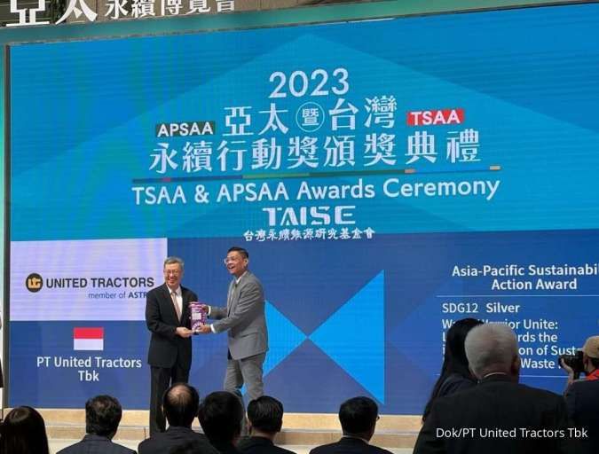 United Tractors Raih Penghargaan Asian Pacific Sustainability Award 2023 di Taiwan