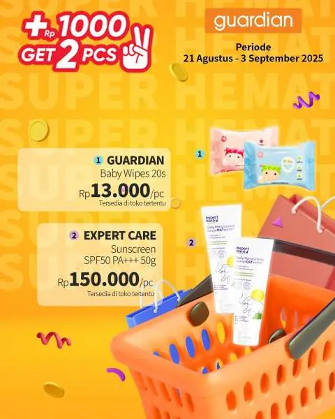Promo Guardian Super Hemat Periode 21 Agustus-3 September 2025