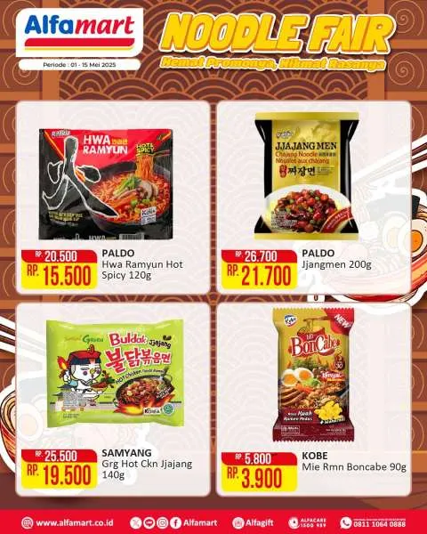 Promo Alfamart Noodle Fair Periode 1-15 Mei 2025