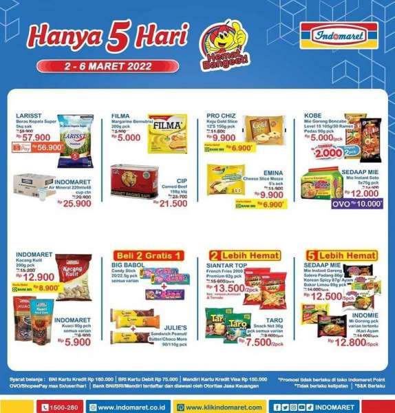 Promo JSM Indomaret Terbaru di 2-6 Maret 2022.