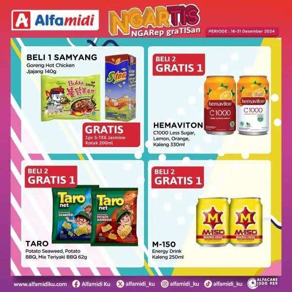 Promo Alfamidi Ngartis (Ngarep Gratisan) Periode 16-31 Desember 2024