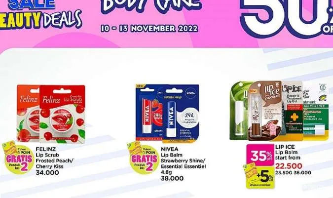 Promo Watsons Beauty Deals Diskon s/d 70% Periode 10-13 November 2022