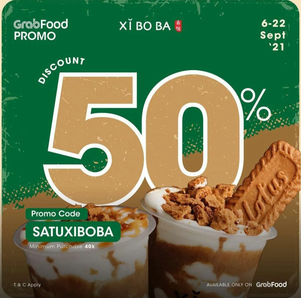 Promo Xi Bo Ba 6-22 September 2021, Diskon 50% se-Indonesia