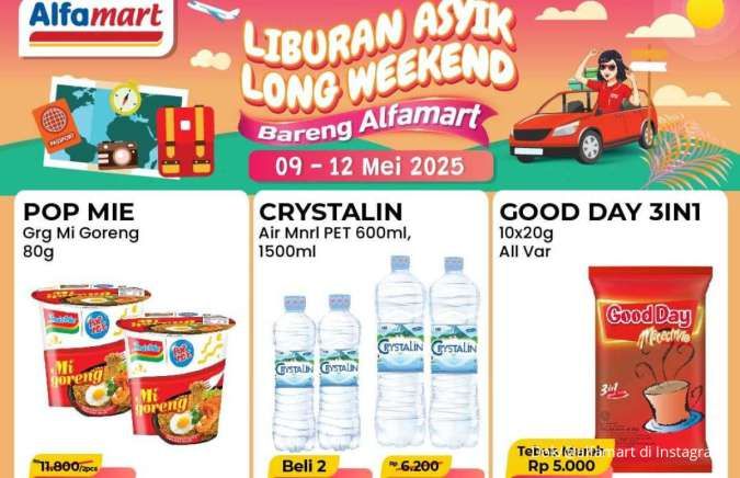 Promo Alfamart Long Weekend Terbaru Mei 2025, Pop Mie dan Good Day Lebih Murah