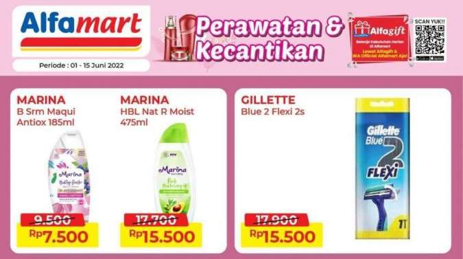 Promo Alfamart s/d 15 Juni 2022, Lulur hingga Facial Wash Pria Harga Menarik