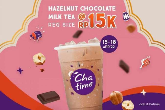 Promo Chatime Weekend 15-18 April 2022, Hemat Akhir Pekan Chatime Cuma Rp 15.000