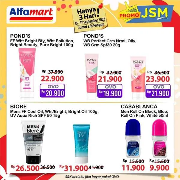 Promo JSM Alfamart Hanya 3 Hari Periode 15-17 September 2023