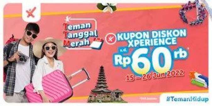 Promo Traveloka TTM s.d 26 Juni 2022, Manfaatkan Diskon Xperience s.d Rp 60.000