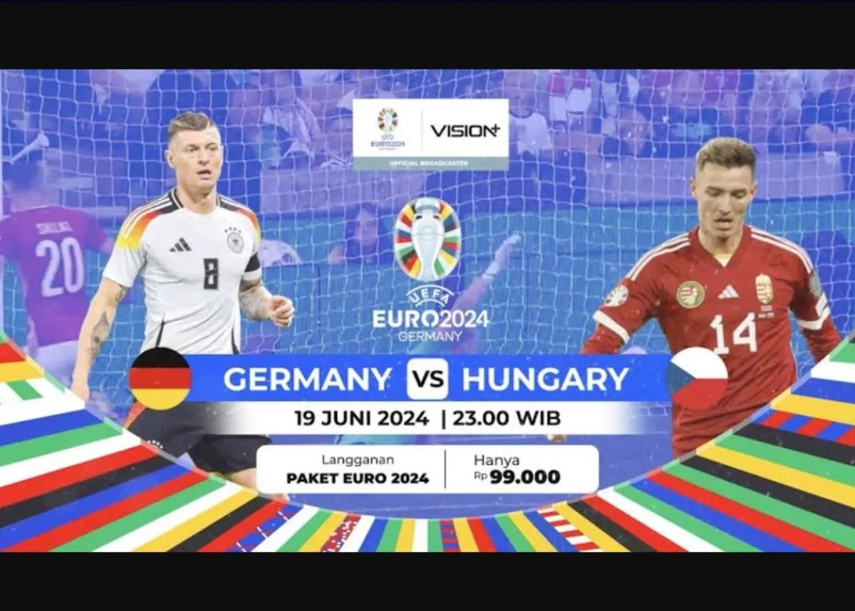 Nonton Streaming Jerman vs Hungaria, EURO 2024 Rabu (19/6) Pukul 23:00 WIB