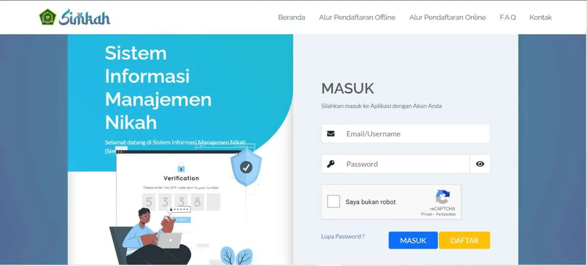 Cara Daftar Nikah Online 2023 melalui Simkah dan Syaratnya 