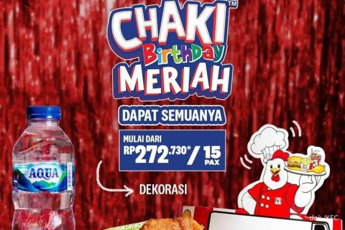 Meriahkan Pesta Ulang Tahun si Kecil Lewat Promo KFC Chaki Birthday Terbaru 2023