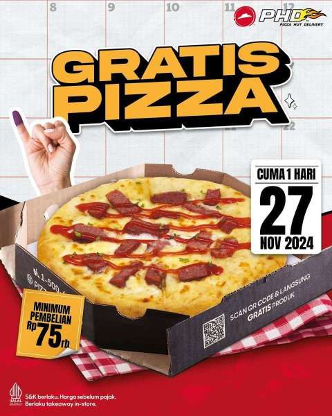 Promo Pilkada di Pizza Hut Delivery (PHD) 27 November 2024