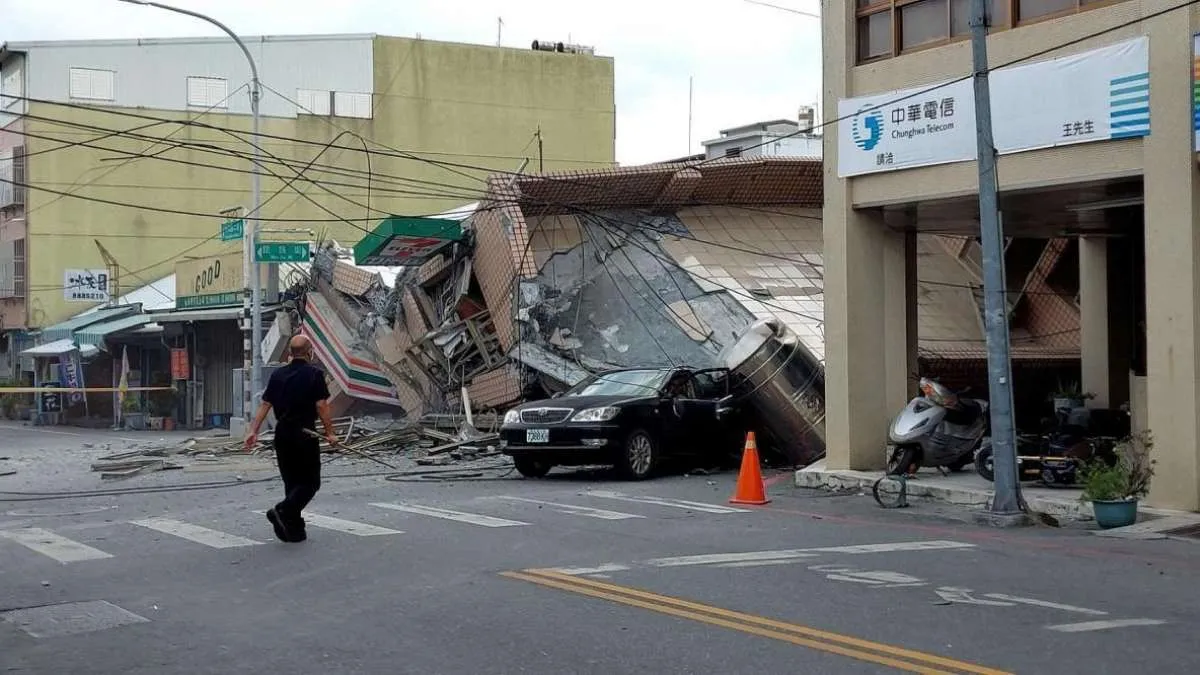 Gempa Kuat Melanda Taiwan Bagian Selatan, Bangunan Runtuh