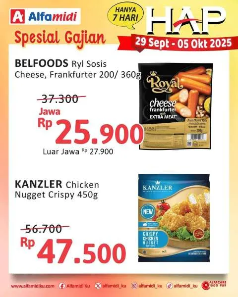 Promo Alfamidi Hemat Satu Pekan Periode 29 September-5 Oktober 2025