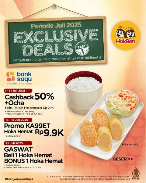 Penawaran Spesial Promo Exclusive Partner Deals Juli 2025 dengan Bank Saqu