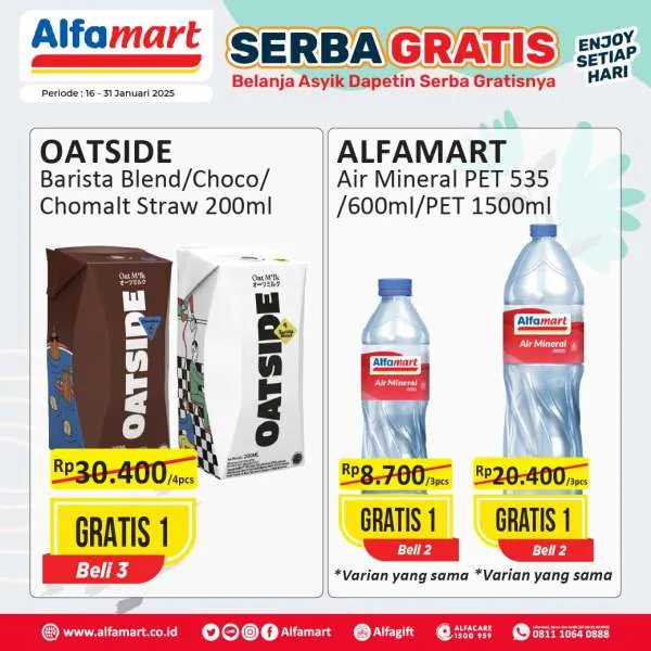 Promo Alfamart Serba Gratis Periode 16-31 Januari 2025