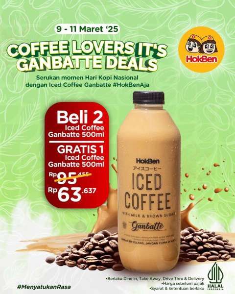 Promo Hokben Hari Kopi Nasional 9-11 Maret 2025