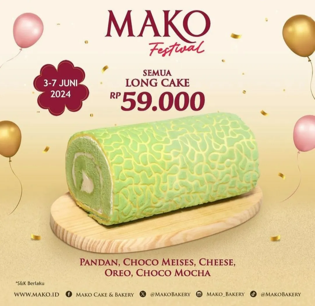 Promo Mako Festival dari MAKO Bakery
