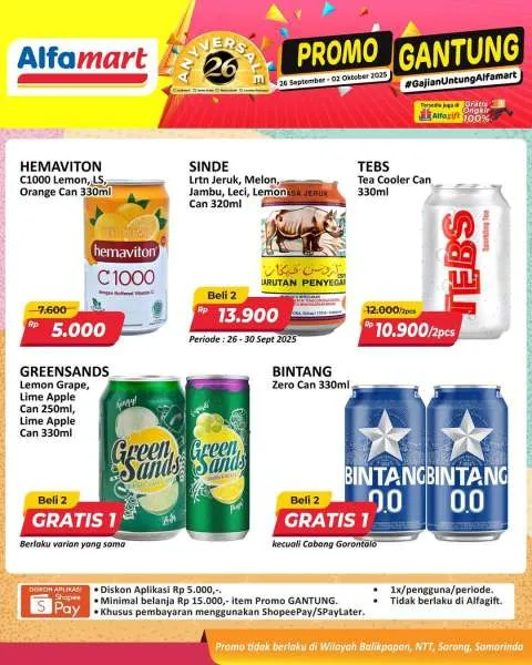 Promo Alfamart Gantung Periode 26 September-2 Oktober 2025