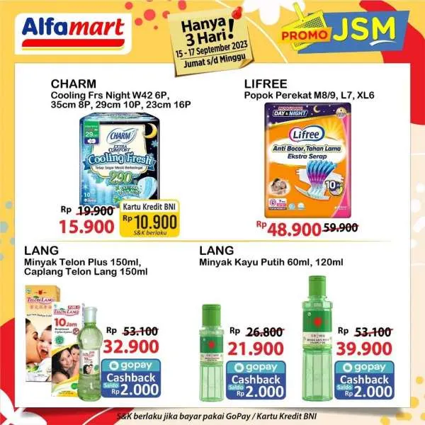 Promo JSM Alfamart Hanya 3 Hari Periode 15-17 September 2023