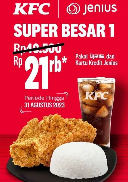 Promo KFC x Jenius Edisi Juli-Agustus 2023