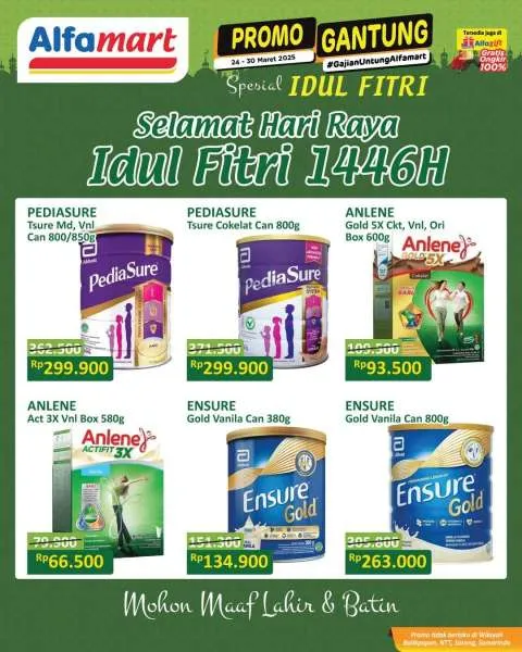Promo Alfamart Gantung Spesial Idul Fitri Periode 24-30 Maret 2025