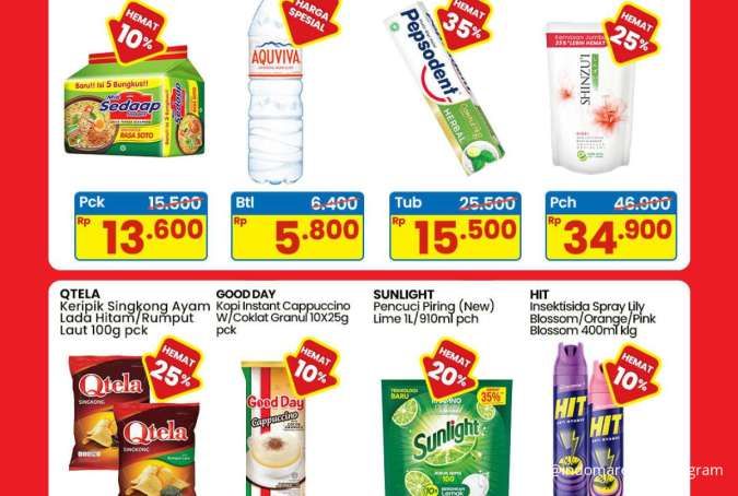 Promo Indomaret Weekend Bulan Juli 2025, Sunlight & Mie Sedaap Hemat Sampai 20%