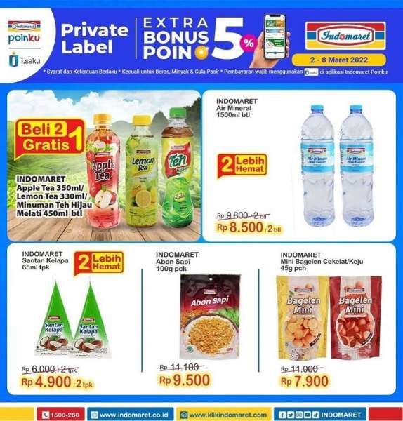 Promo Indomaret Super Hemat Mingguan Terbaru di 2-8 Maret 2022