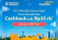 Promo Damri HUT Bank Mandiri Oktober 2025, Cashback Sampai Rp 35.000