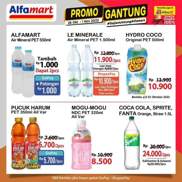 Promo Alfamart Gantung Periode 26 Oktober-1 November 2022