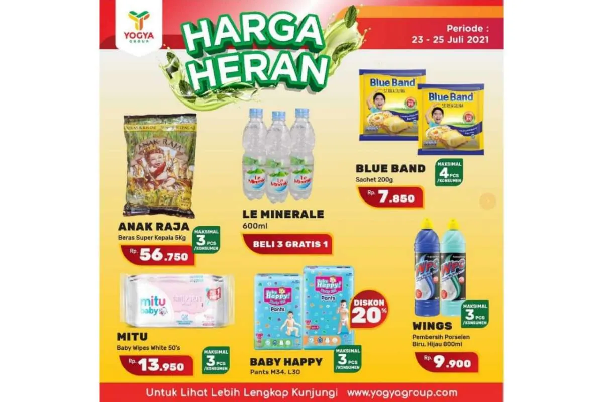 Promo JSM Yogya Supermarket 24 Juli 2021, ada penawaran Harga Heran!