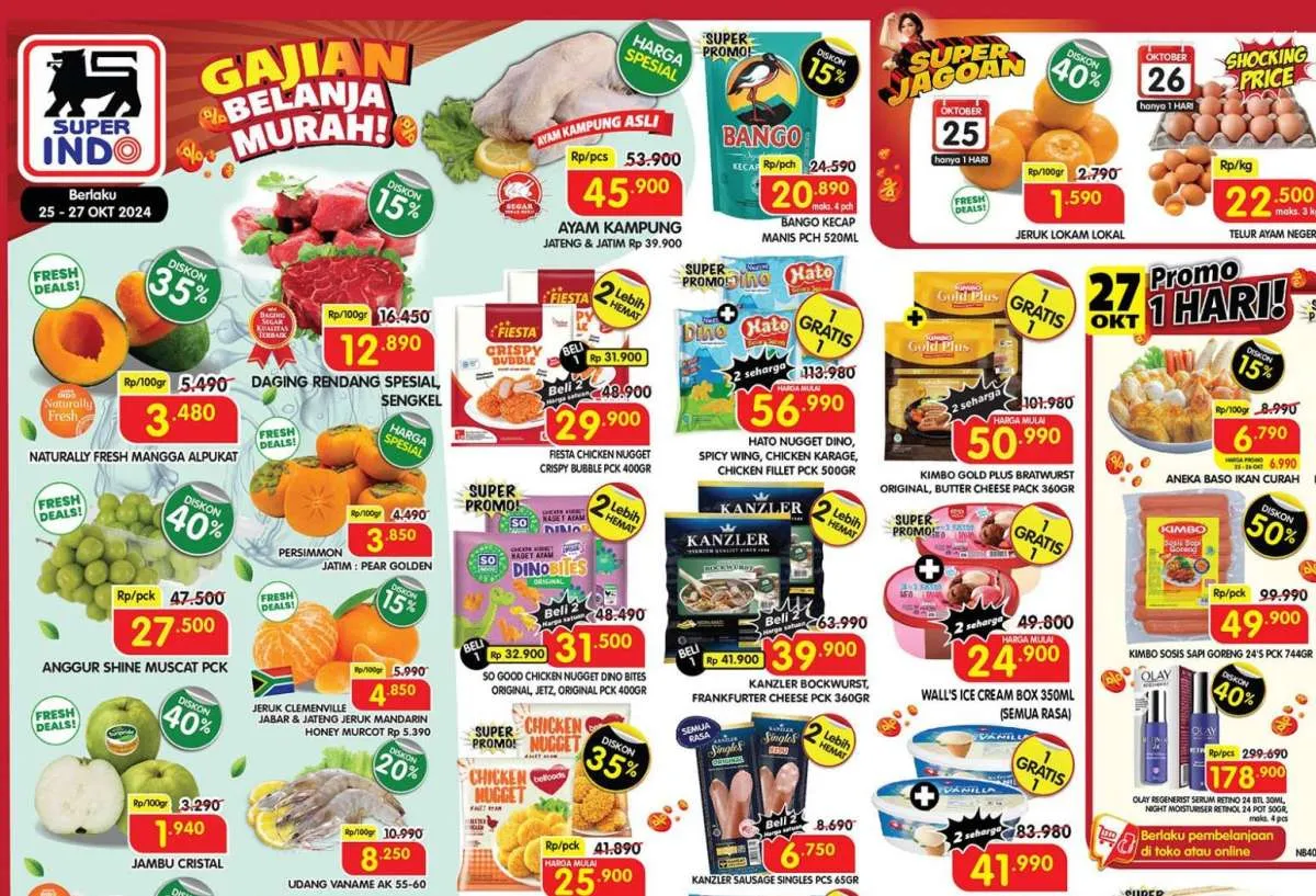 Promo JSM Superindo 25-27 Oktober 2024, Es Krim Beli 1 Gratis 1 dan Jeruk Diskon 40%