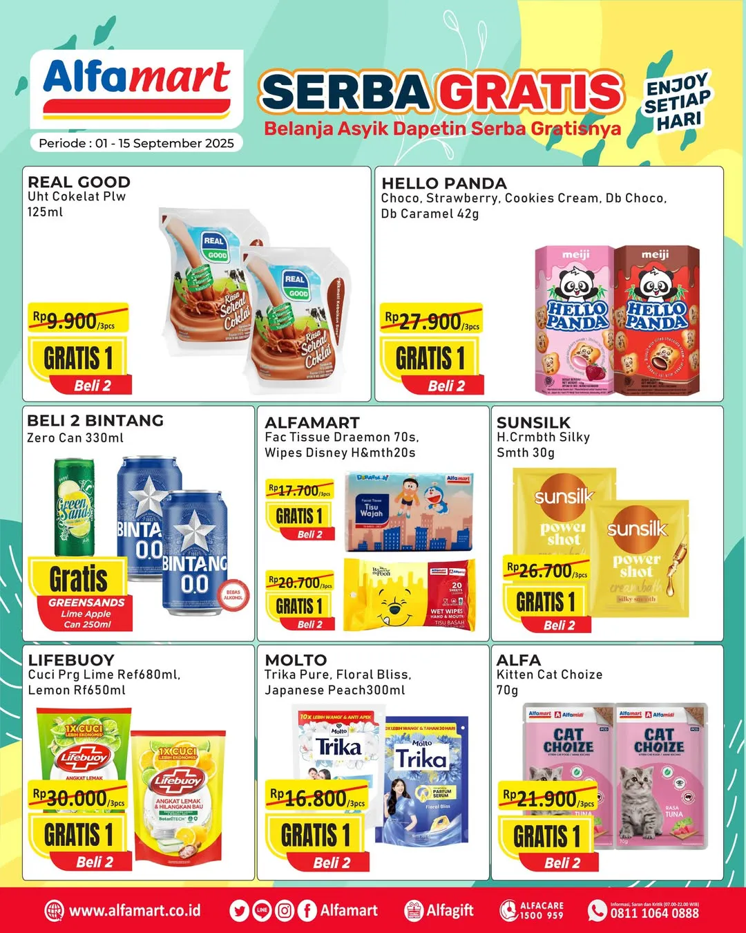 Promo Alfamart Serba Gratis Periode 1-15 September 2025
