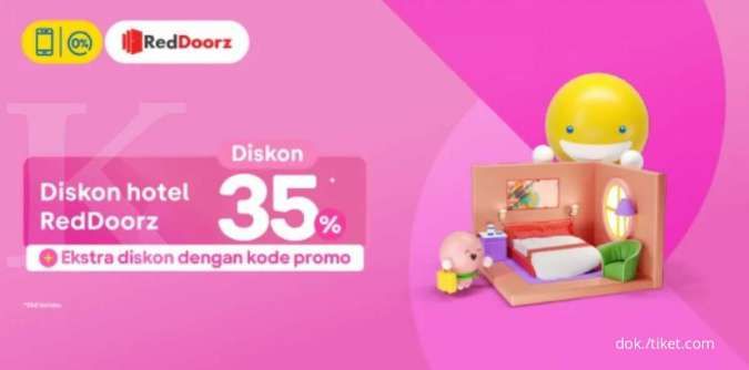 Promo RedDoorz Hotel Indonesia, Waktunya Staycation dengan Diskon 35% di Tiket.com